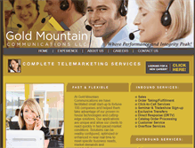 Tablet Screenshot of gold-mtn.com